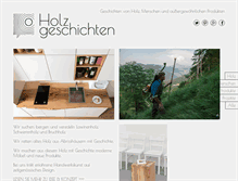 Tablet Screenshot of holzgeschichten.com